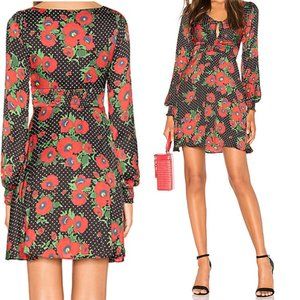 Free People Floral Satin Dress Christmas / Holiday